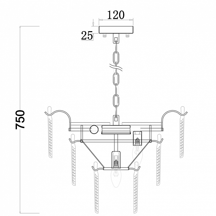 Люстра Freya FR5143PL-07G