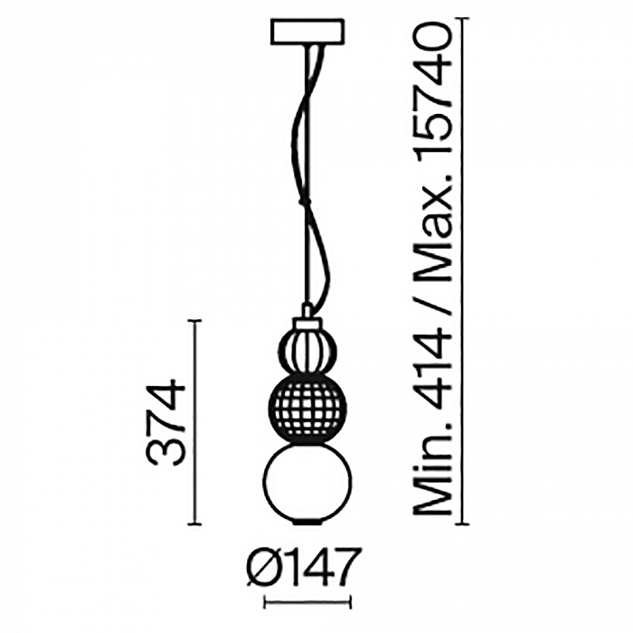 Светильник одинарный Maytoni P069PL-L16G3K