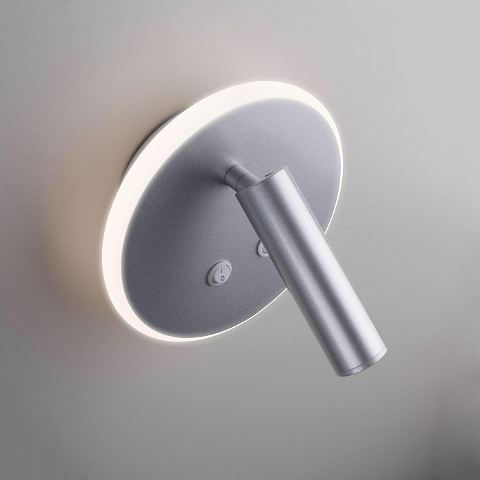 Интерьерная подсветка на 1 лампу Elektrostandard MRL LED 1014 серебро